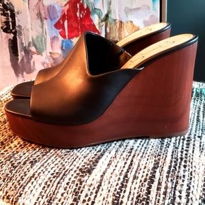 Jessica Simpson Wedge Mule Sandals